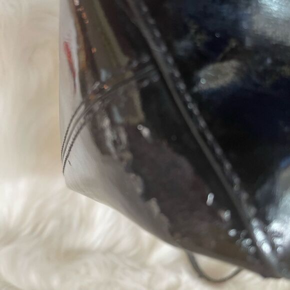 Michael Kors black patent  medium tote with jewels and silver tone studs accents - Picture 13 of 14